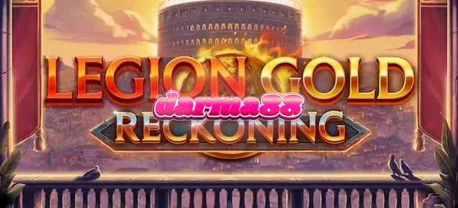 Tampilan visual slot Legion Gold Reckoning dengan tema prajurit legiun kuno.